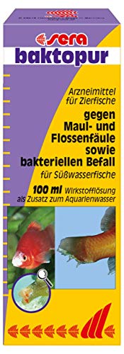 sera baktopur 100 ml - Arzneimittel für Fische gegen bakterielle Infektionen (z. B. Maul- und Flossenfäule), Medizin fürs Aquarium