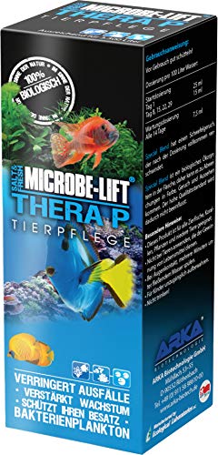 MICROBE-LIFT® - TheraP | 100% biologische Tierpflege Bakterien für jedes Meerwasser und Süßwasser Aquarium | Fördert das Wachstum & die Vitalität von Fisch und anderen Lebewesen | Verringert Ausfälle | Inhalt: 251 ml